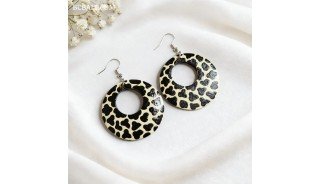 New Collection Beautiful Painting Wood Earrings